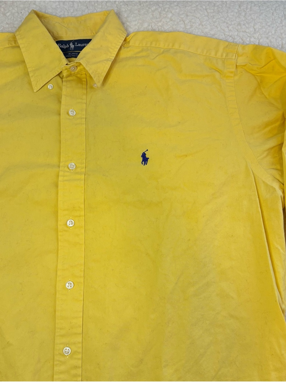 Polo Ralph Lauren Men Yellow Classic Blake Long Sleeve Button Shirt - Picture 3 of 12